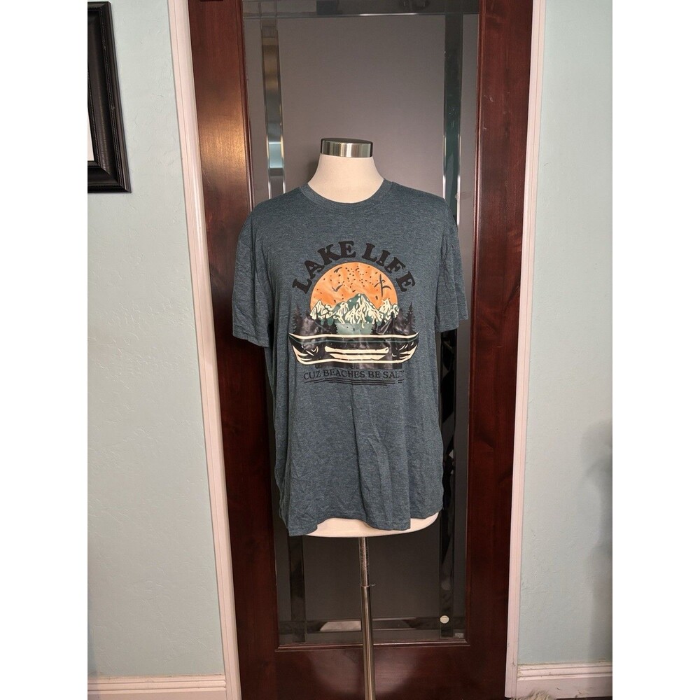 Womens Lake Life shirt “Beaches Be Salty” XL